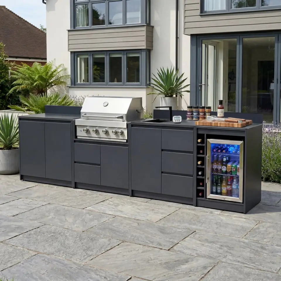 Oakley Straight 4 Burner Gas BBQ S3330-B