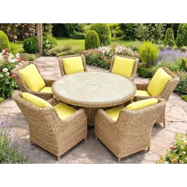 High Back 6 Chair Dining Set