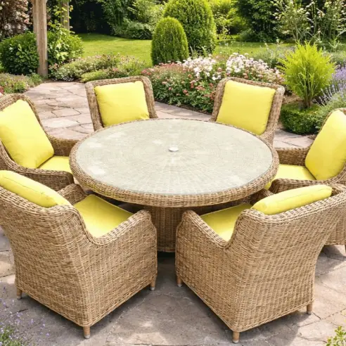 High Back 6 Chair Dining Set High Back 6 Chair Dining Set
