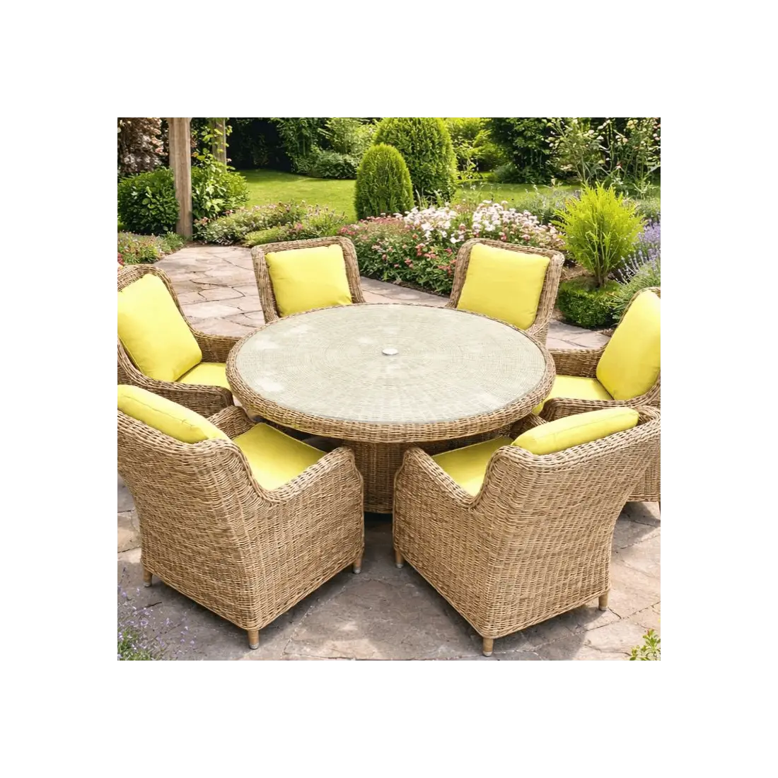 High Back 6 Chair Dining Set High Back 6 Chair Dining Set