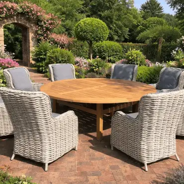 Fiji 8-Chair Dining Set with Malvern 2.1m Table