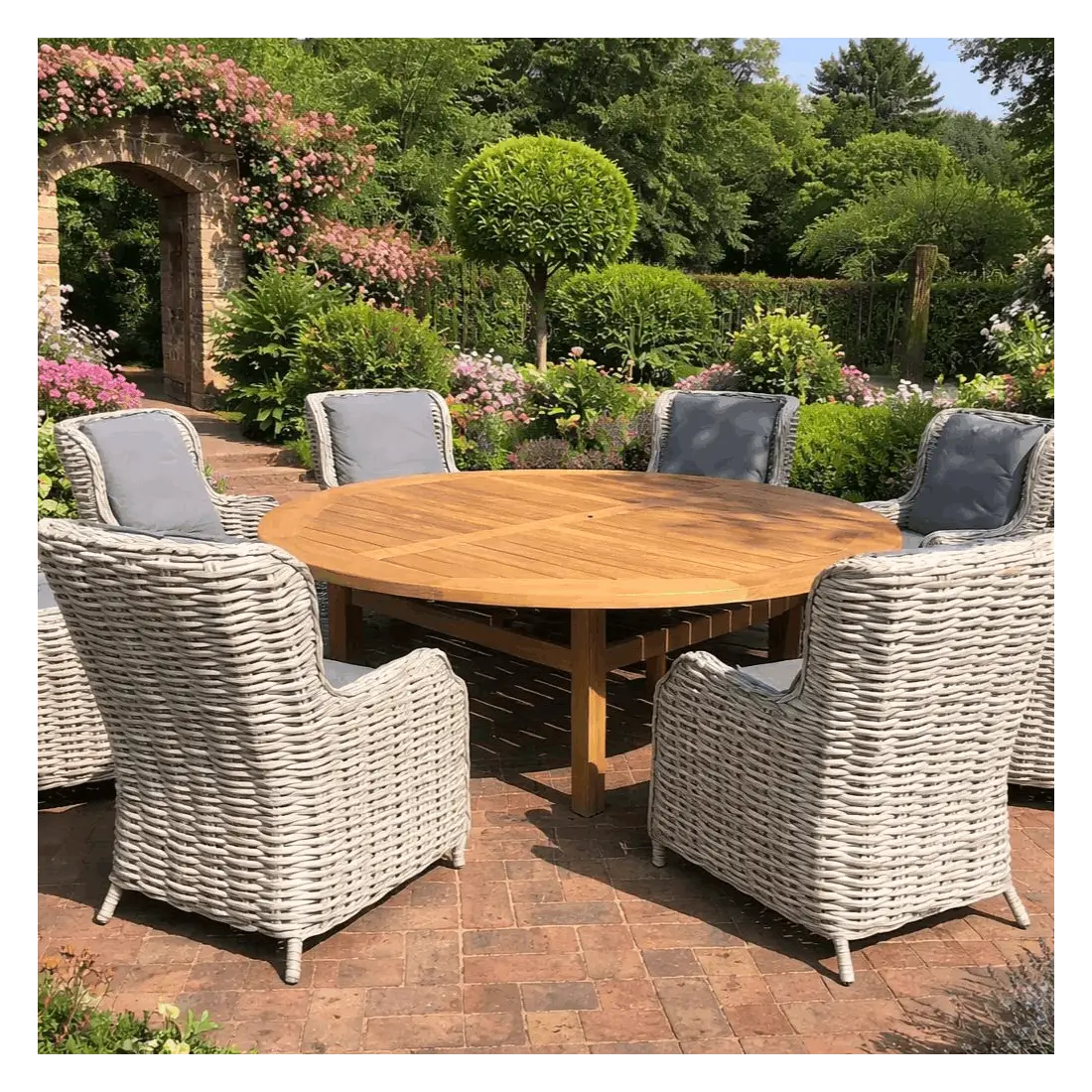 Fiji 8-Chair Dining Set with Malvern 2.1m Table Fiji 8-Chair Dining Set with Malvern 2.1m Table