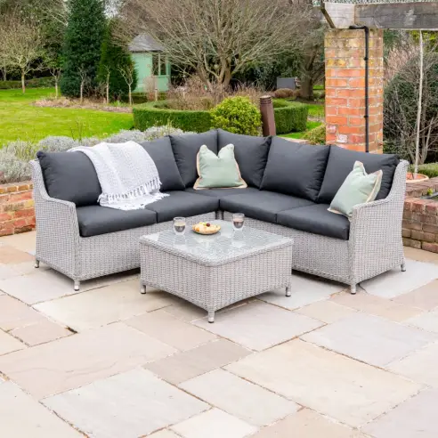 Talia Rattan Corner Sofa Lounging Set
