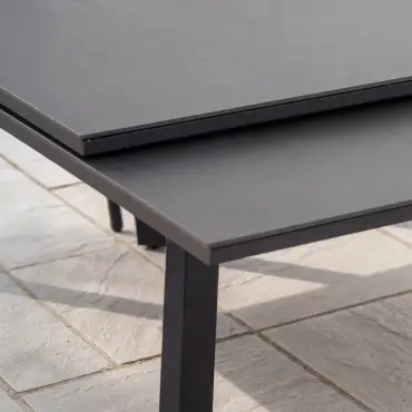 Vogue 4 Seat Aluminium Dining Set - Rectangular Extending Table with 4 Chairs