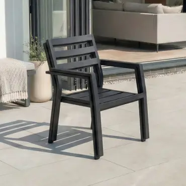 Vogue 4 Seat Aluminium Dining Set - Rectangular Extending Table with 4 Chairs