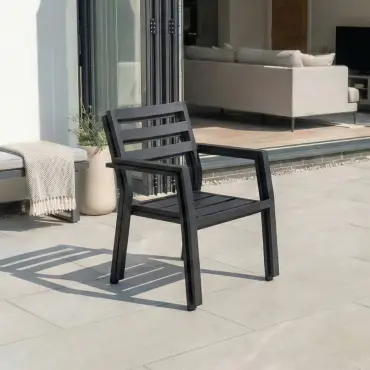 Vogue 6 Seat Aluminium Dining Set - Rectangular Table