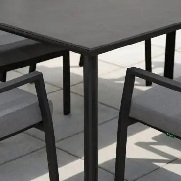 Vogue 8 Seat Aluminium Dining Set - Rectangular Table