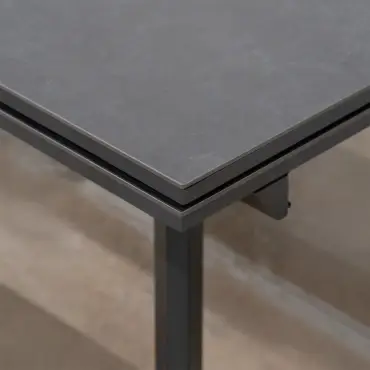 Leah 10-12 Seat Aluminium Dining Set - Rectangular Extending Table with 10 Chairs