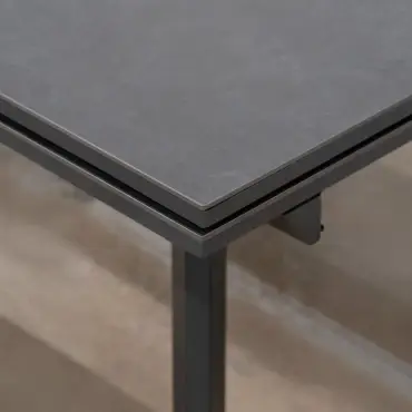 Leah 4-10 Seat Aluminium Dining Set - Rectangular Extending Table with 10 Chairs