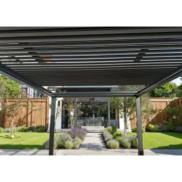 Neptune 3×4 m LED Retractable Roof Gazebo – Weatherproof Luxury