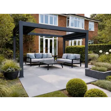Neptune 4 x 3m LED Retractable Roof Gazebo