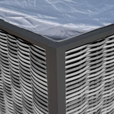 Caleb Rattan Aluminium Storage Box