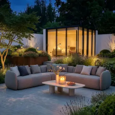 Fabric Monte Carlo Large Corner Sofa Set