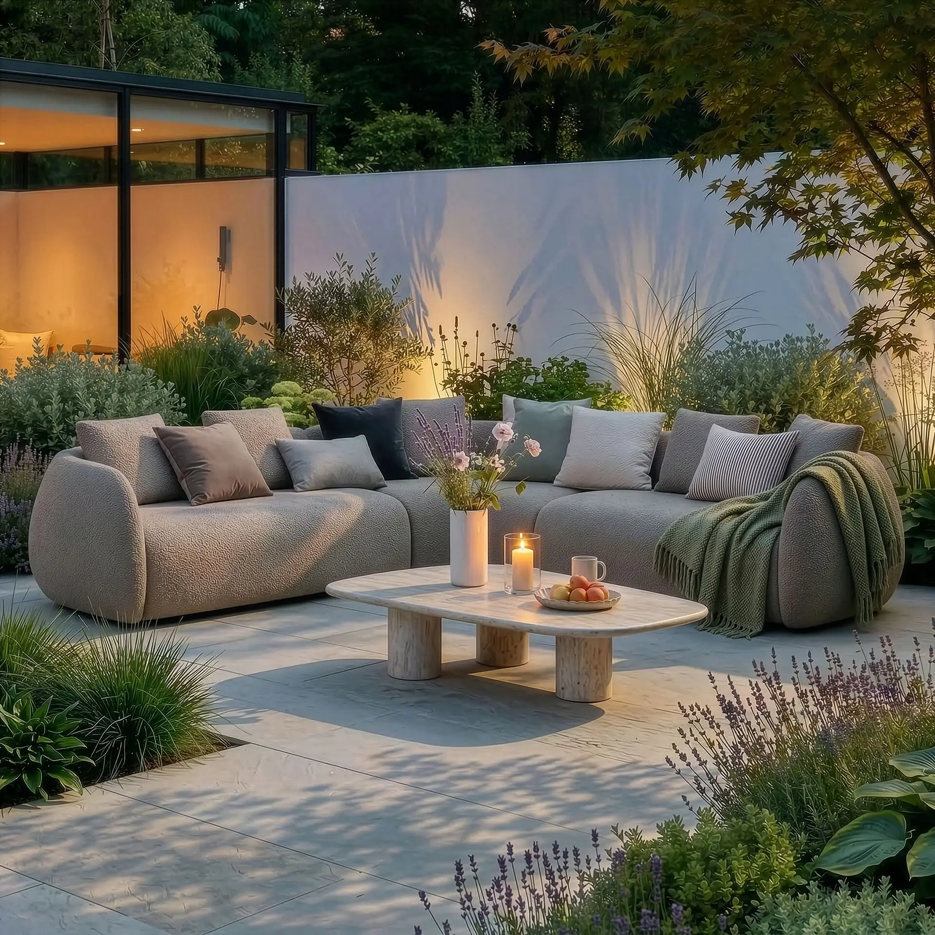 Fabric Monte Carlo Small Corner Sofa Set