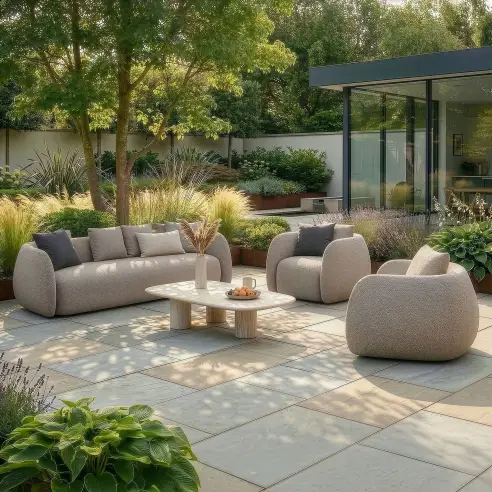 Fabric Monte Carlo 4 Seat Sofa Set