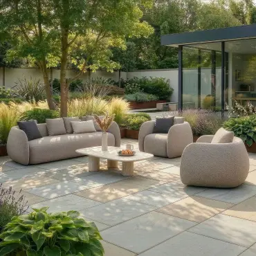 Fabric Monte Carlo 4 Seat Sofa Set