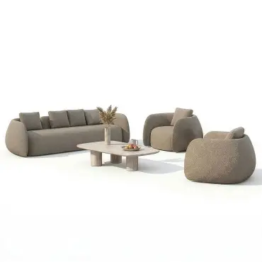 Fabric Monte Carlo 4 Seat Sofa Set