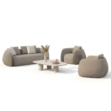 Fabric Monte Carlo 3 Seat Sofa Set