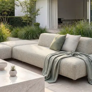 Fabric Cannes Large Sofa Backrest
