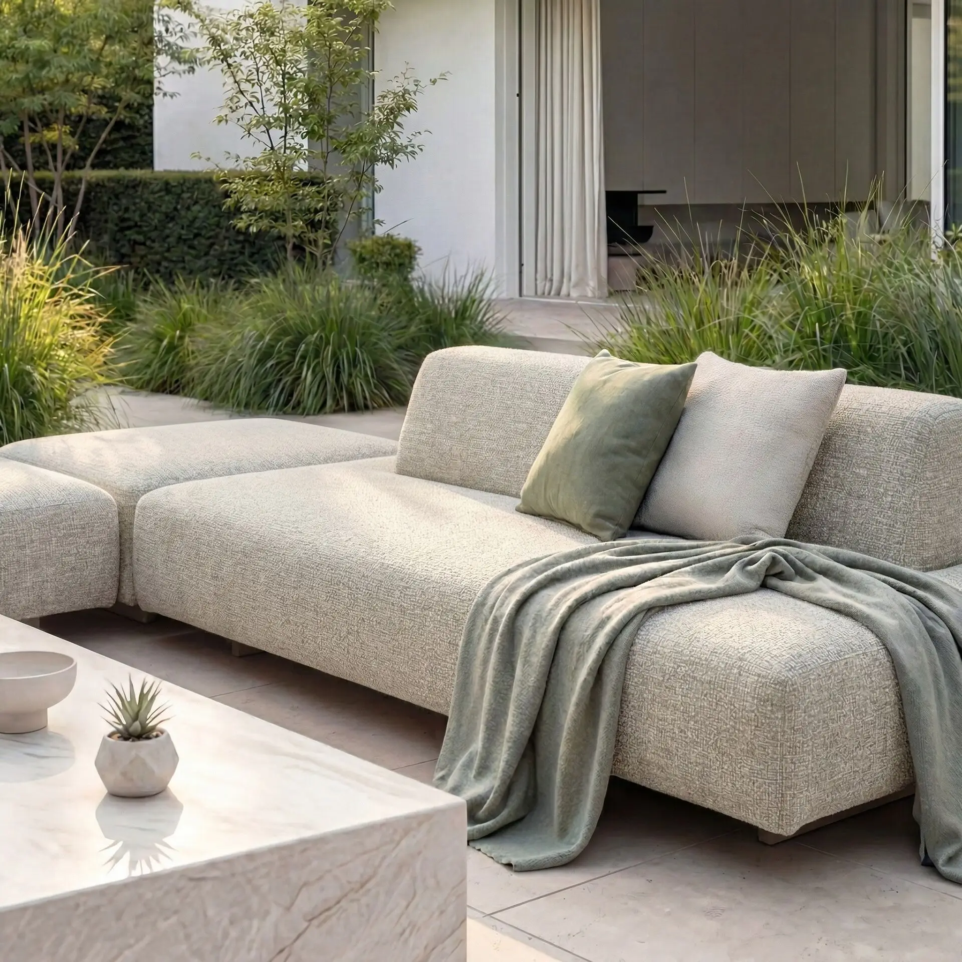 Fabric Cannes Large Sofa Backrest