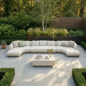 Fabric Lyon Large U Shape Sofa Set