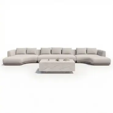 Fabric Lyon Large U Shape Sofa Set