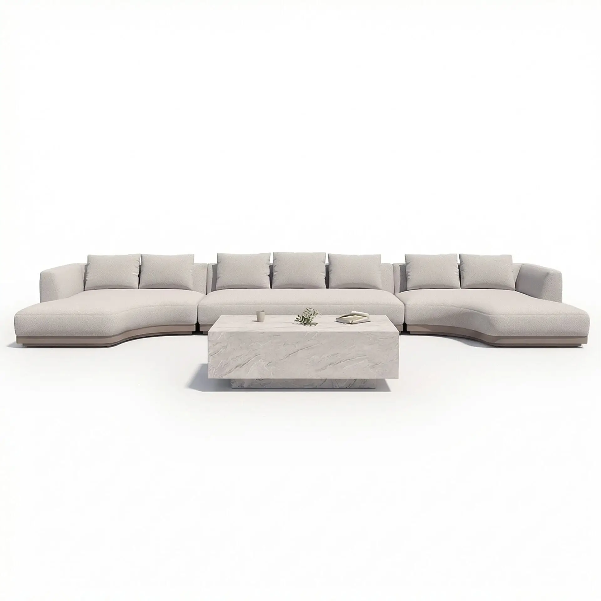Fabric Lyon Large U Shape Sofa Set