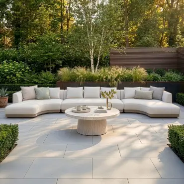 Fabric Lyon Large U Shape Sofa Set with Round Table