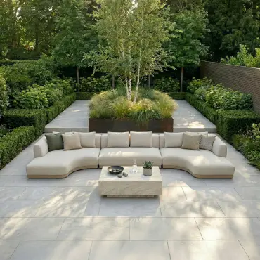Fabric Lyon Small U Shape Sofa Set