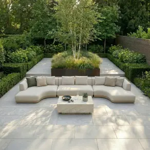 Fabric Lyon Small U Shape Sofa Set