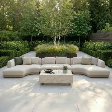 Fabric Lyon Small U Shape Sofa Set