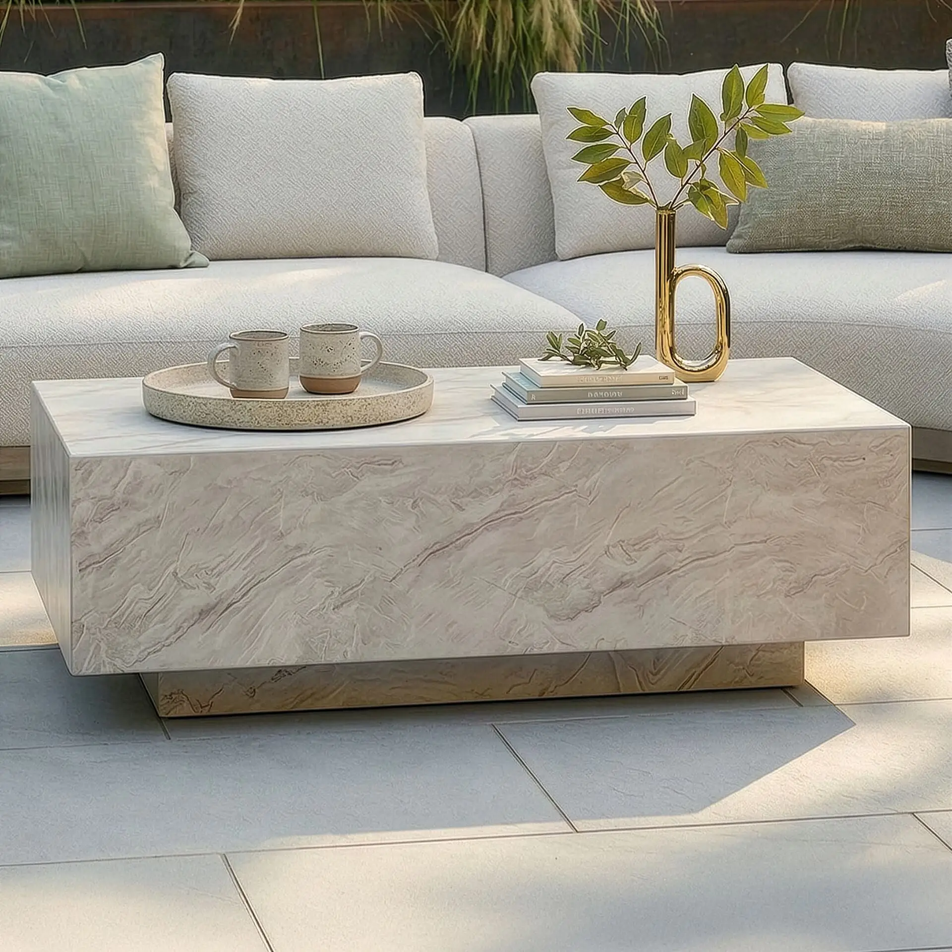 Fabric Lyon Small U Shape Sofa Set