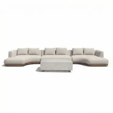 Fabric Lyon Small U Shape Sofa Set