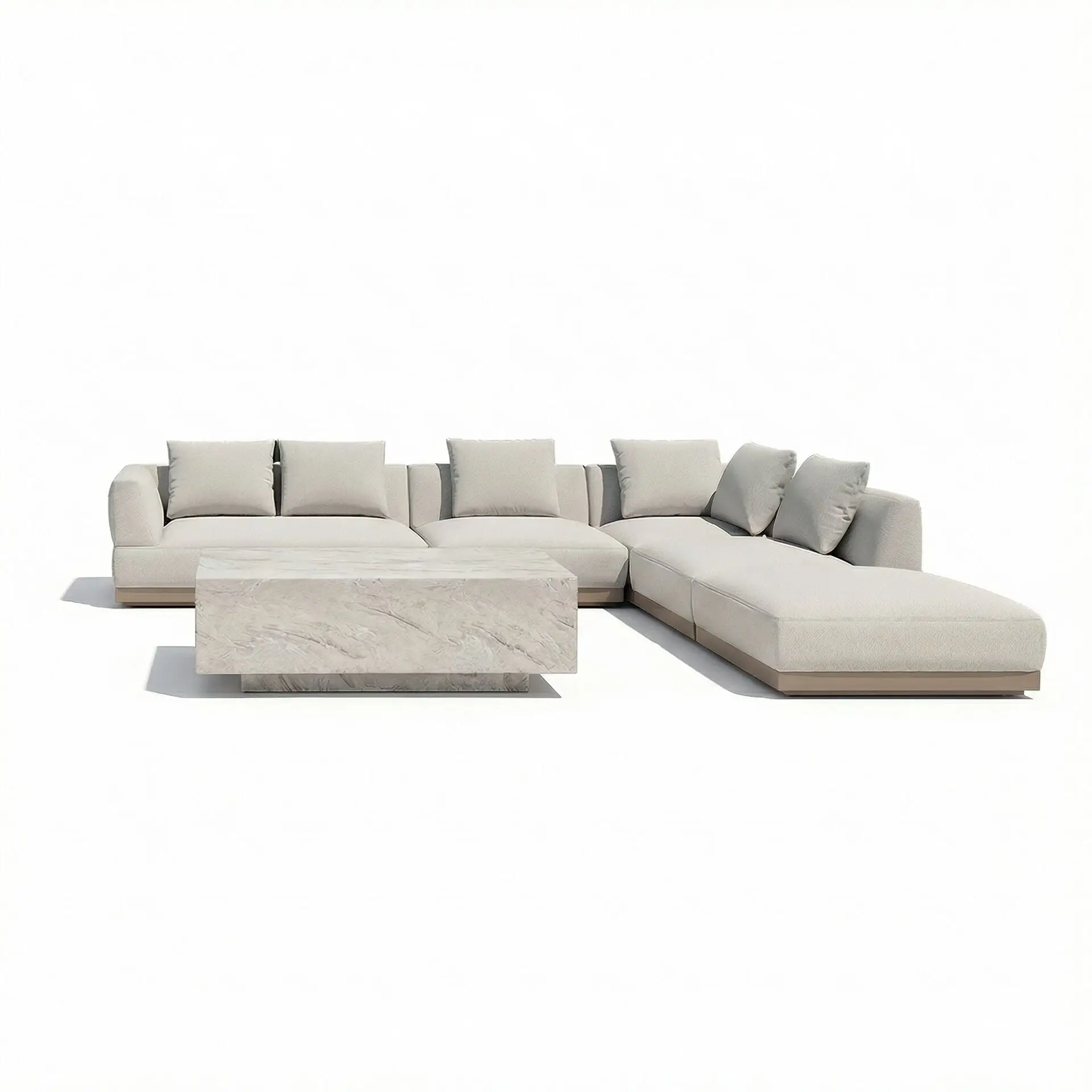 Fabric Lyon Large Corner Sofa Set