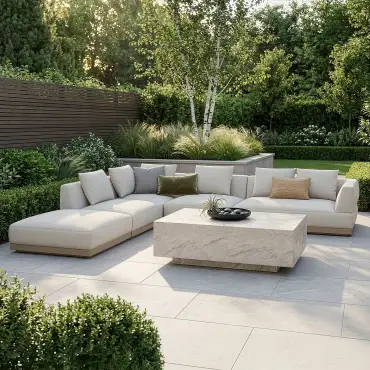 Fabric Lyon Left-Handed Large Corner Sofa Set