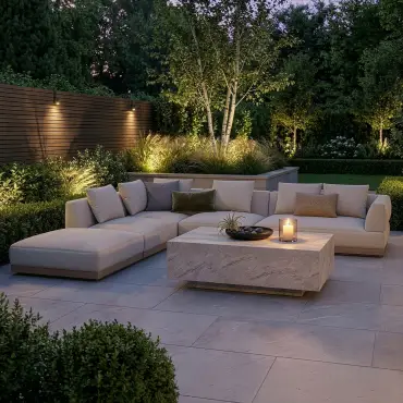 Fabric Lyon Left-Handed Large Corner Sofa Set