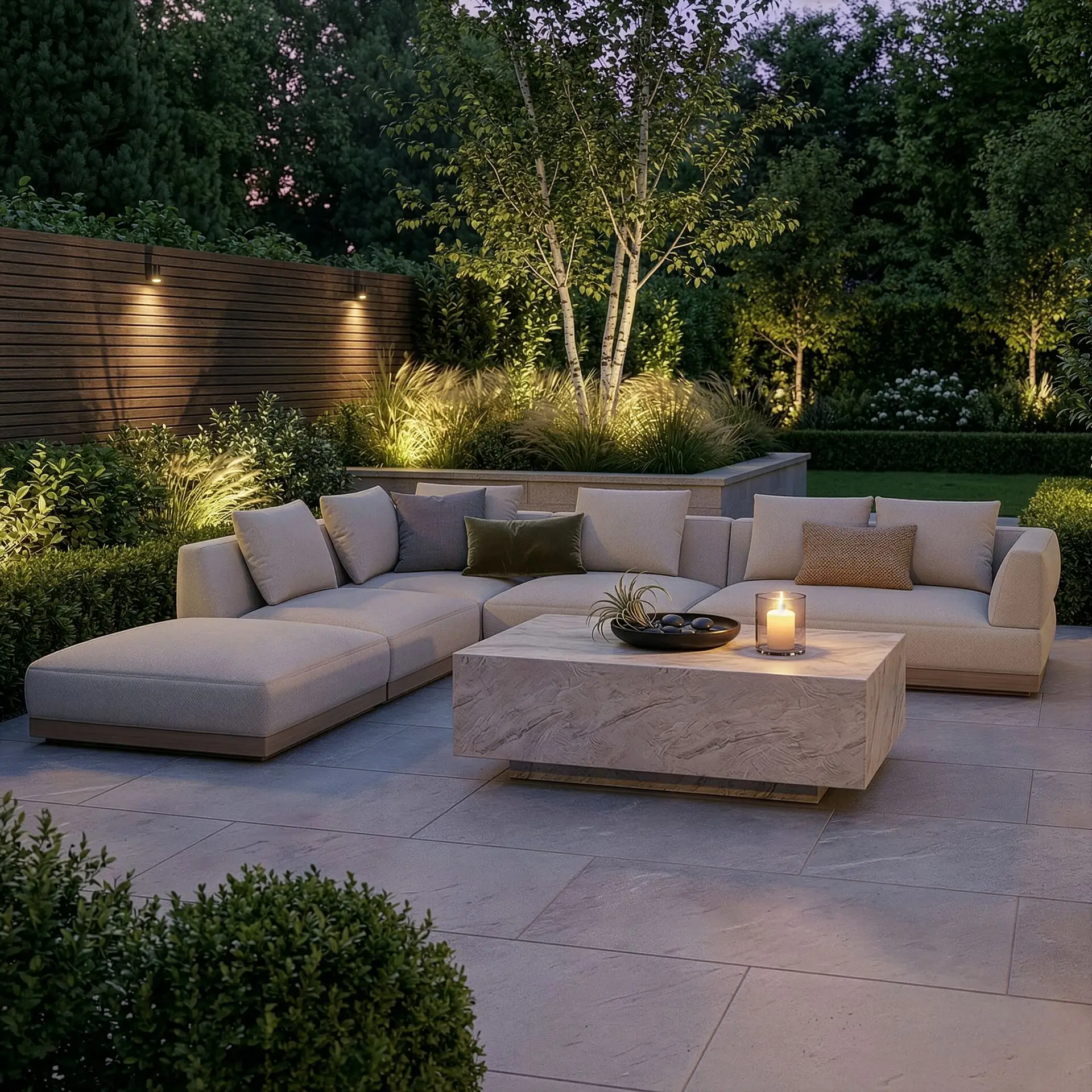 Fabric Lyon Left-Handed Large Corner Sofa Set