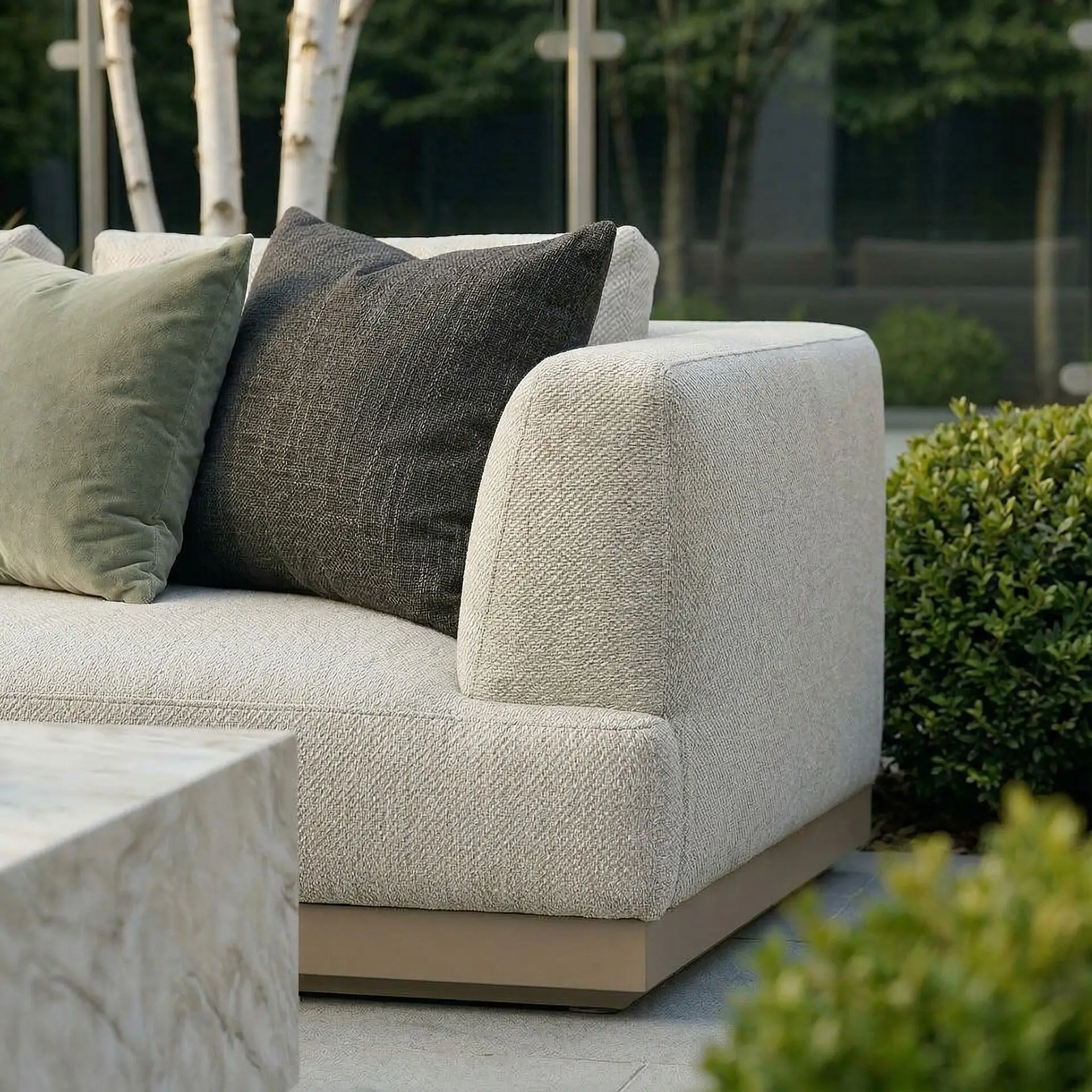 Fabric Lyon Left-Handed Large Corner Sofa Set