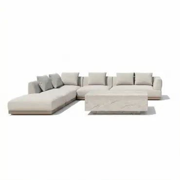 Fabric Lyon Left-Handed Large Corner Sofa Set