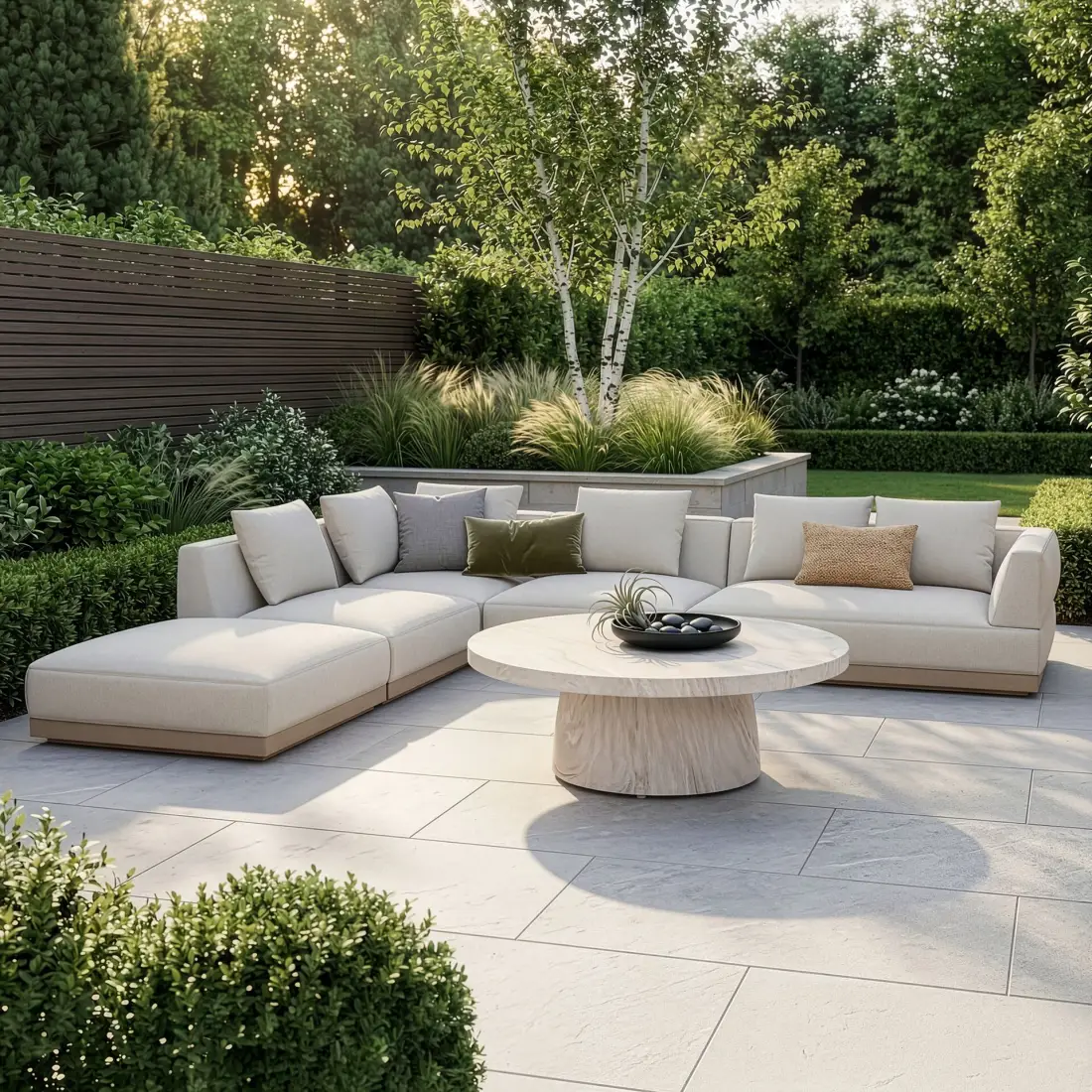 Fabric Lyon Left-Handed Large Corner Sofa Set with Round Table Fabric Lyon Left-Handed Large Corner Sofa Set with Round Table