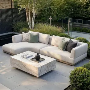 Fabric Lyon Left-Handed Small Corner Sofa Set