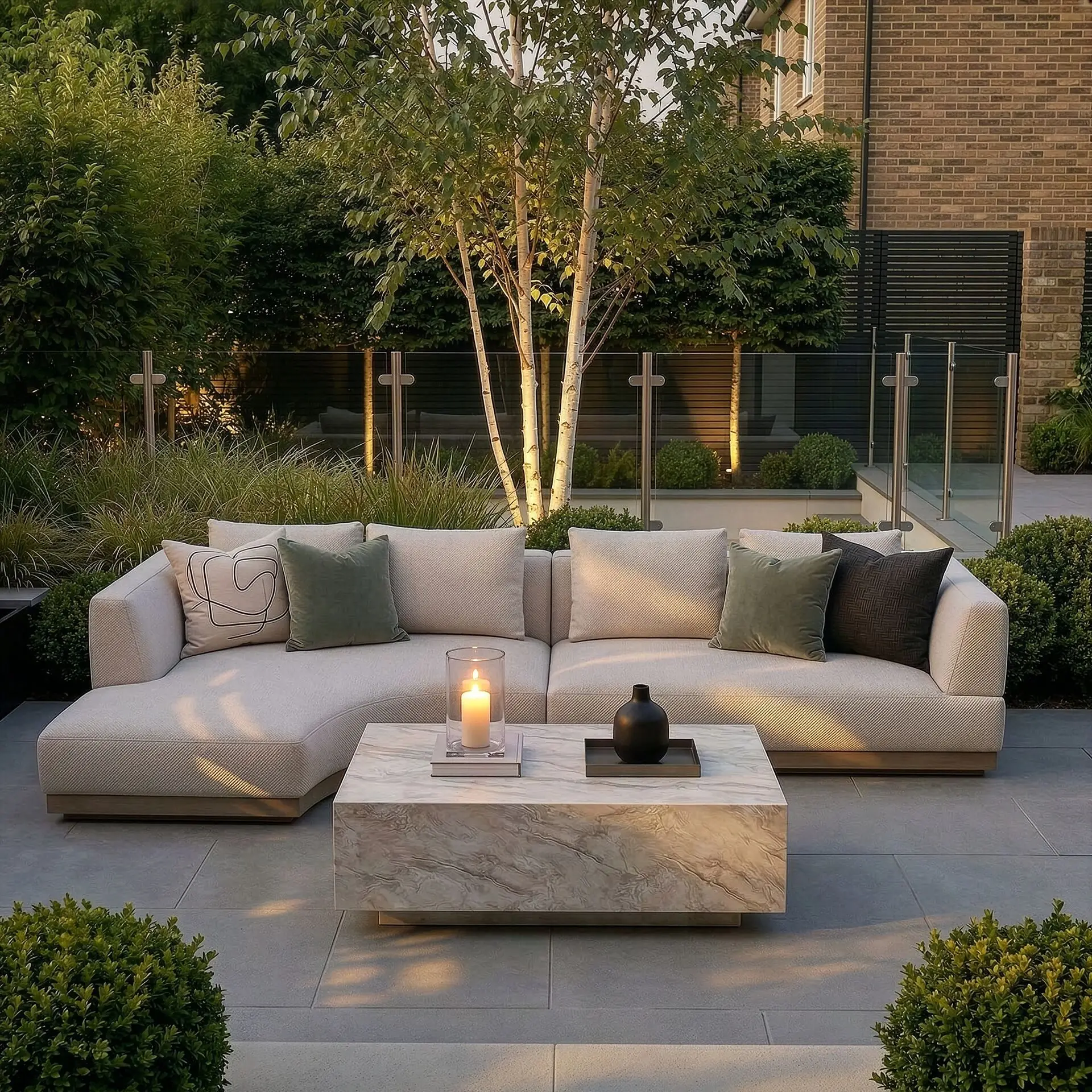 Fabric Lyon Left-Handed Small Corner Sofa Set
