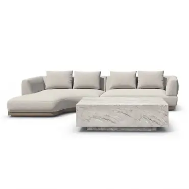 Fabric Lyon Left-Handed Small Corner Sofa Set