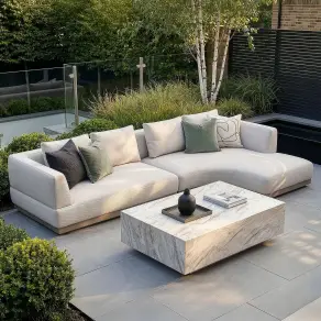 Fabric Lyon Small Corner Sofa Set
