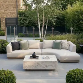 Fabric Lyon Small Corner Sofa Set