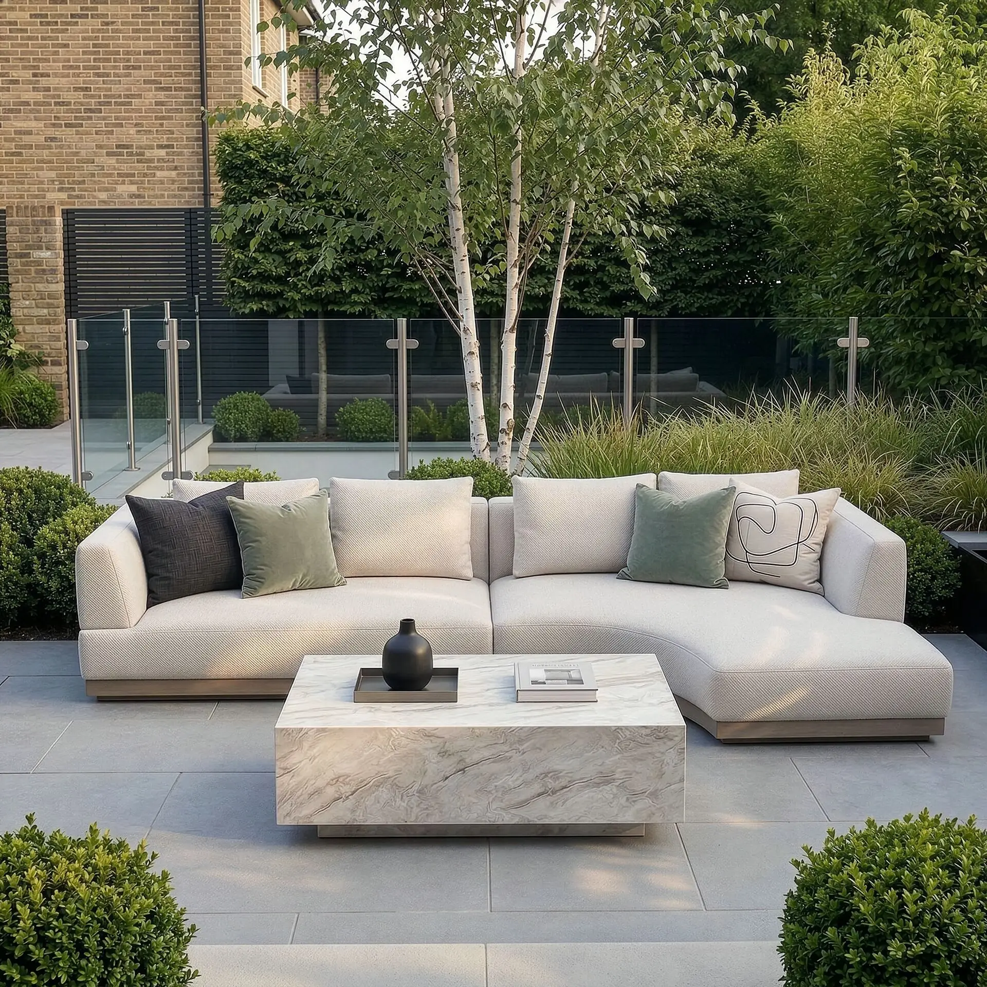 Fabric Lyon Small Corner Sofa Set