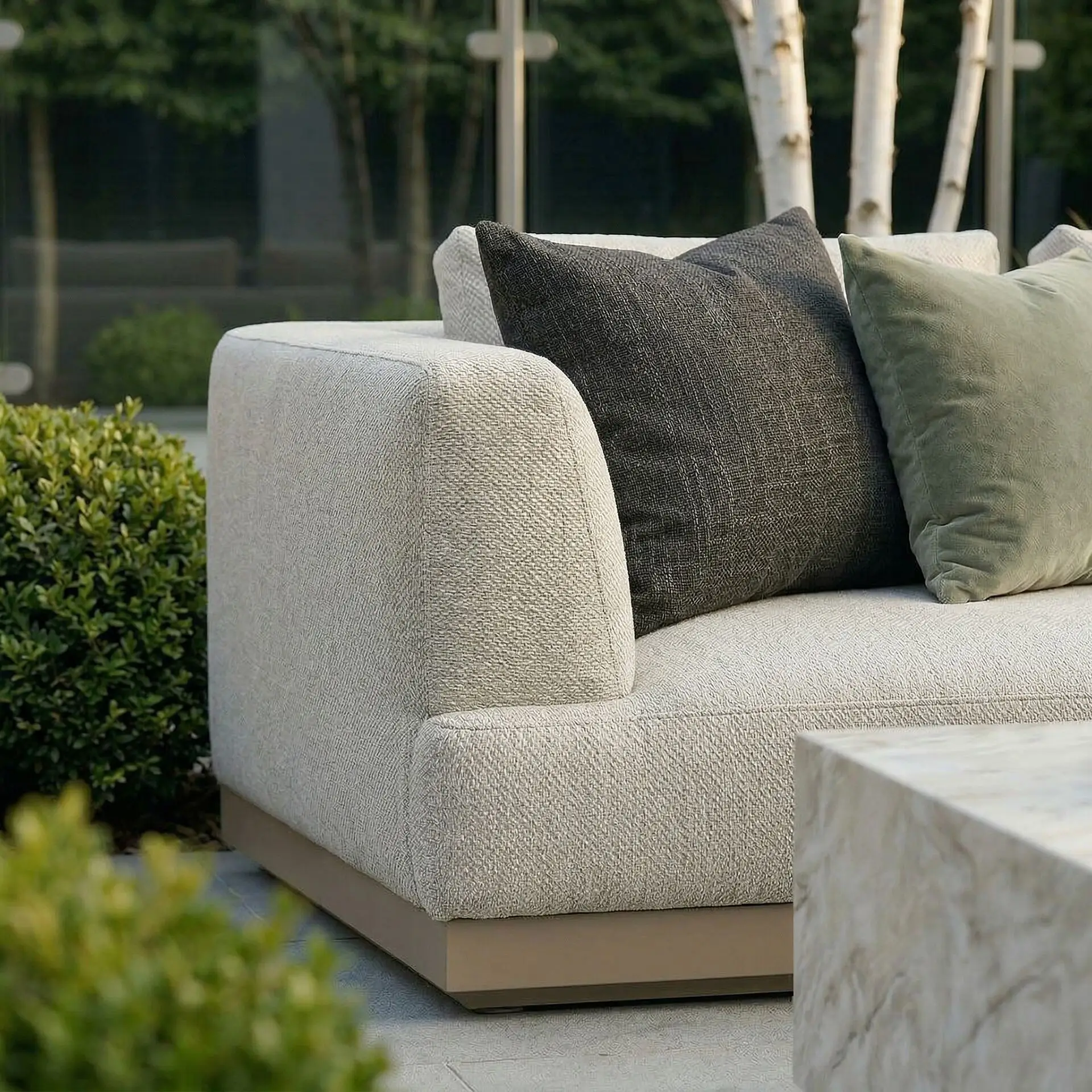 Fabric Lyon Small Corner Sofa Set