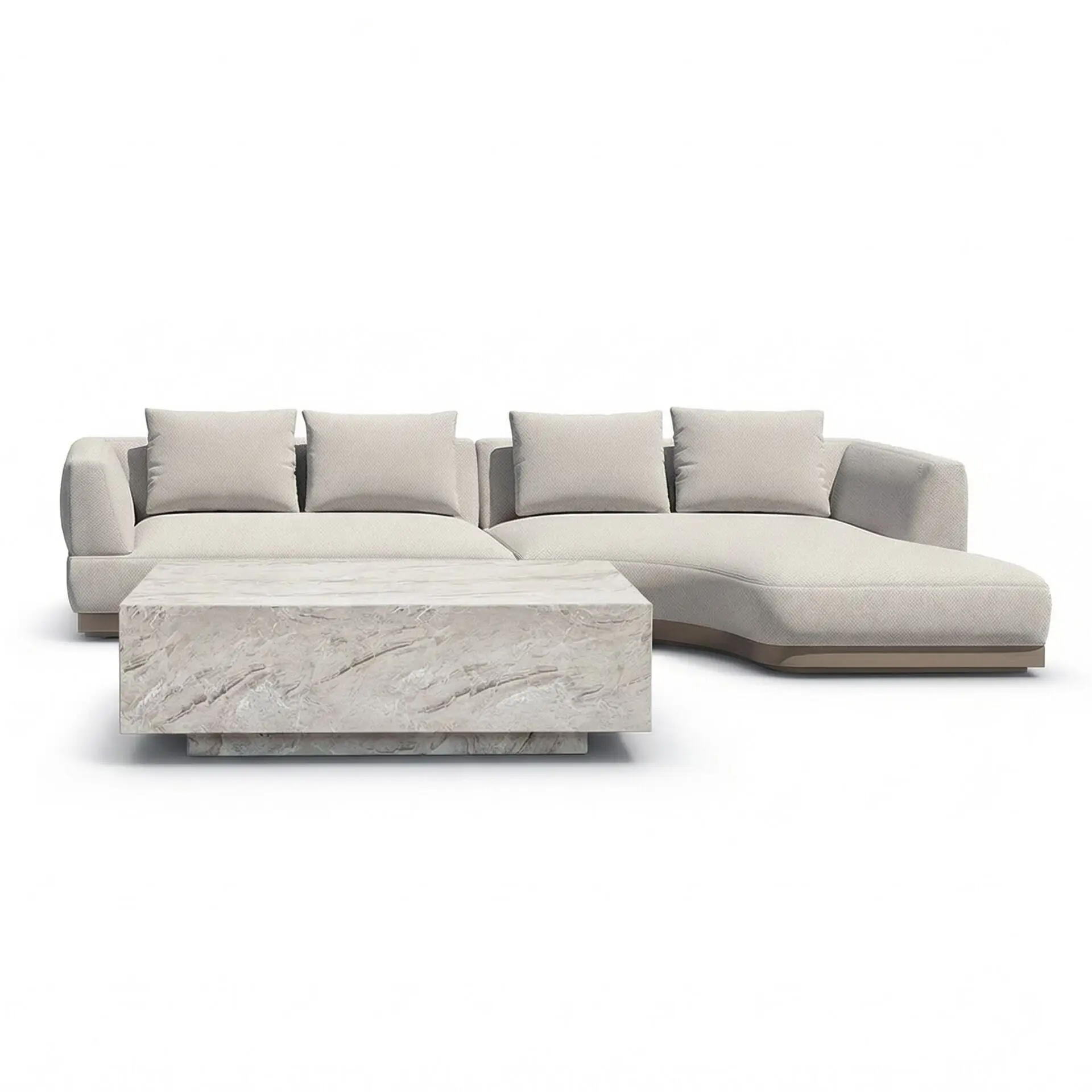 Fabric Lyon Small Corner Sofa Set
