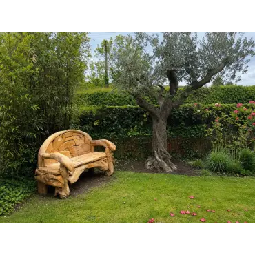 Naga Reclaimed Teak Root Bench