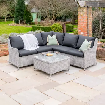 Talia Rattan Corner Sofa Lounging Set